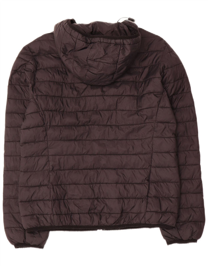 Jaqueta feminina acolchoada com capuz Carrera UK 16 grande nylon preto