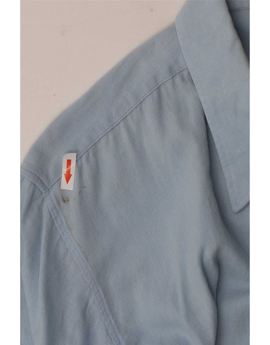 Camisa masculina de manga curta Lee XL azul algodão