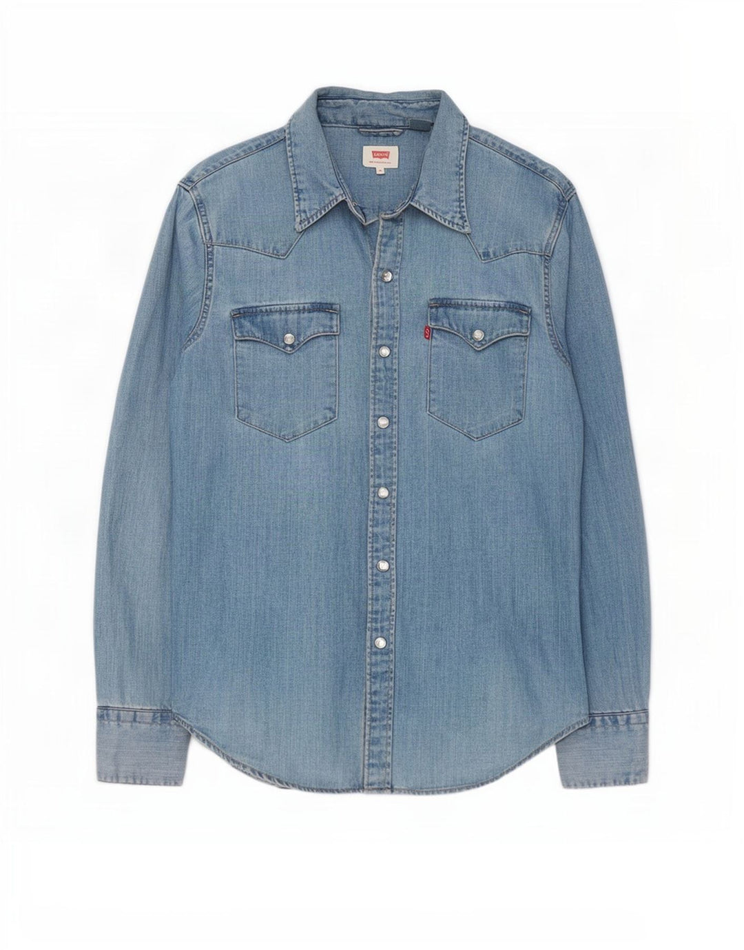 Camisa jeans masculina Levi's XS azul