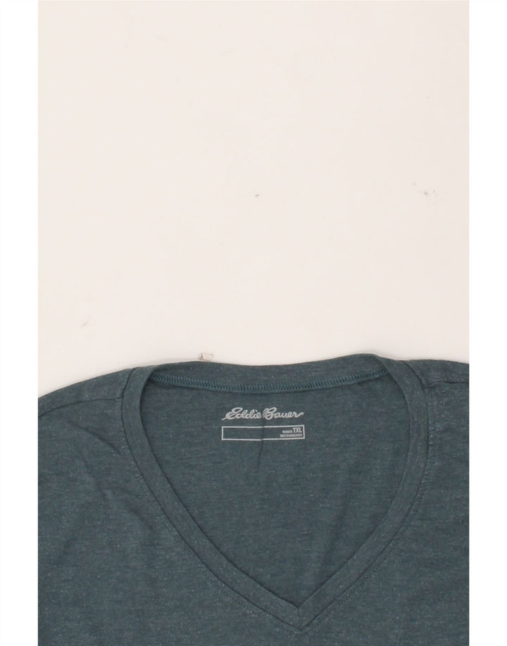 EDDIE BAUER Womens T-Shirt Top UK 18 XL Blue Cotton Vintage Eddie Bauer and Second-Hand Eddie Bauer from Messina Hembry 