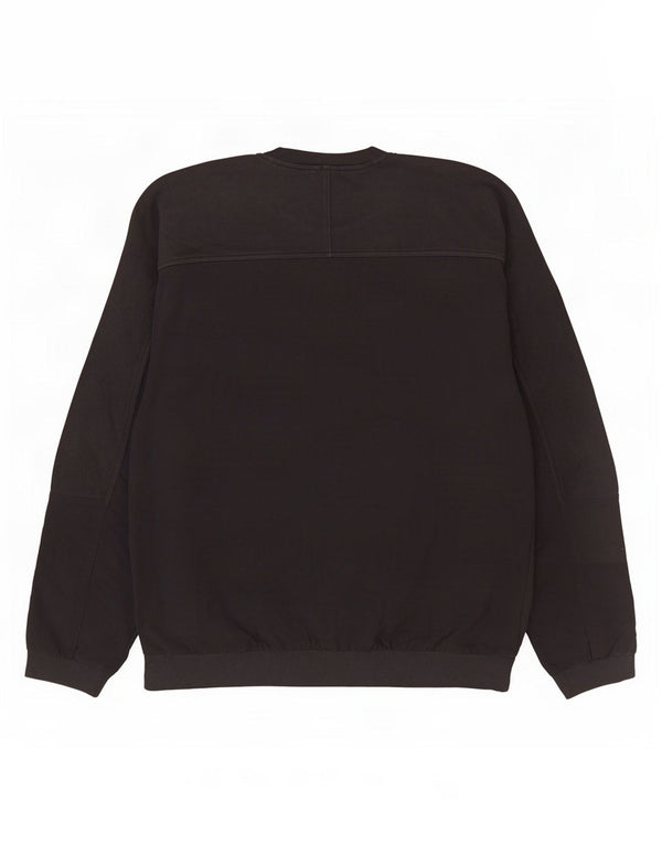 Adidas Mens Moletom Jumper Médio Algodão Preto