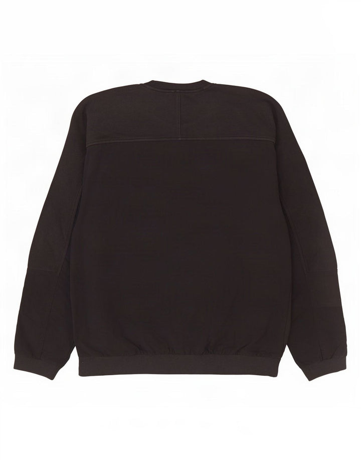 Adidas Mens Moletom Jumper Médio Algodão Preto