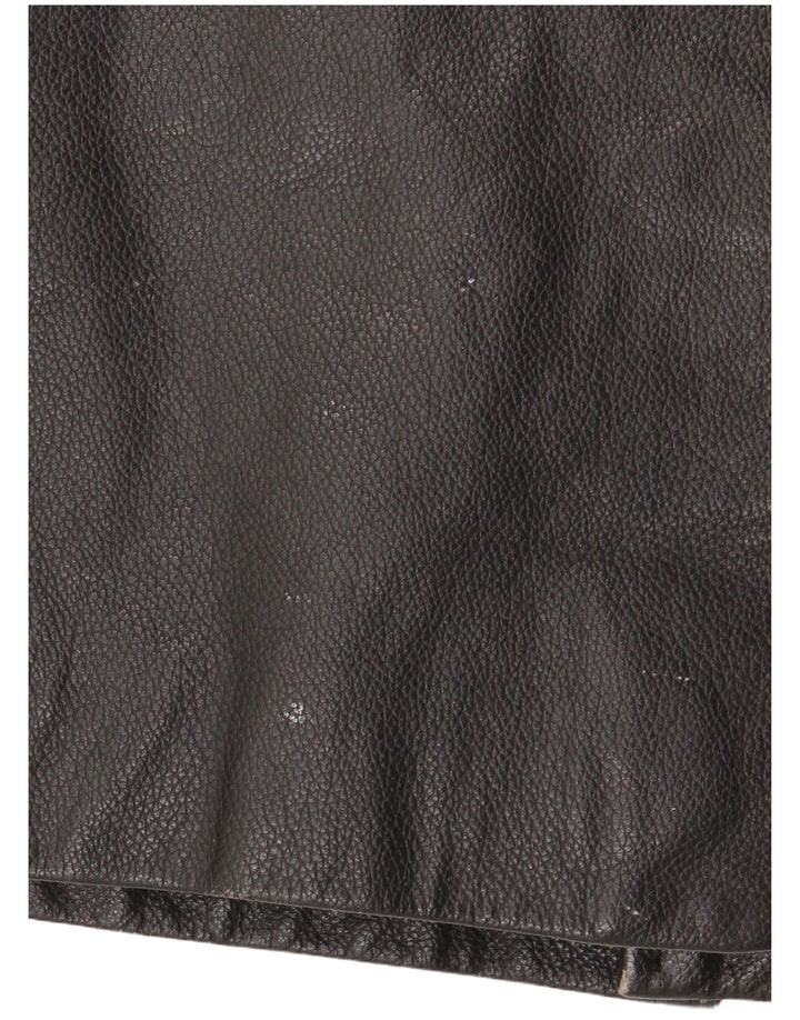 Jaqueta de couro masculina St. Bernard UK 40 grande couro preto