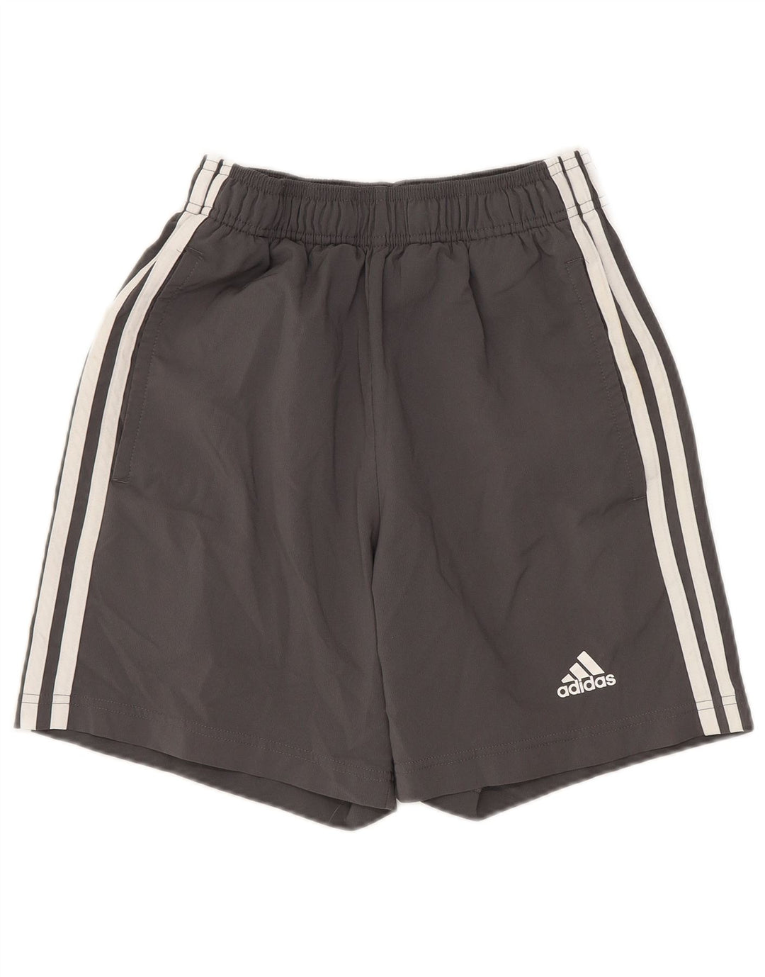 Shorts esportivos masculinos ADIDAS 9-10 anos XS cinza poliéster