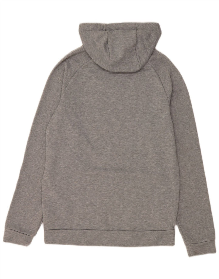 Suéter Nike Masculino Dri Fit Graphic com capuz pequeno cinza manchado de poliéster