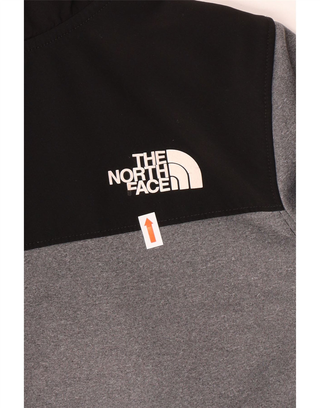 THE NORTH FACE Meninos com capuz e gola com zíper jumper 14-15 anos XL cinza colorblock