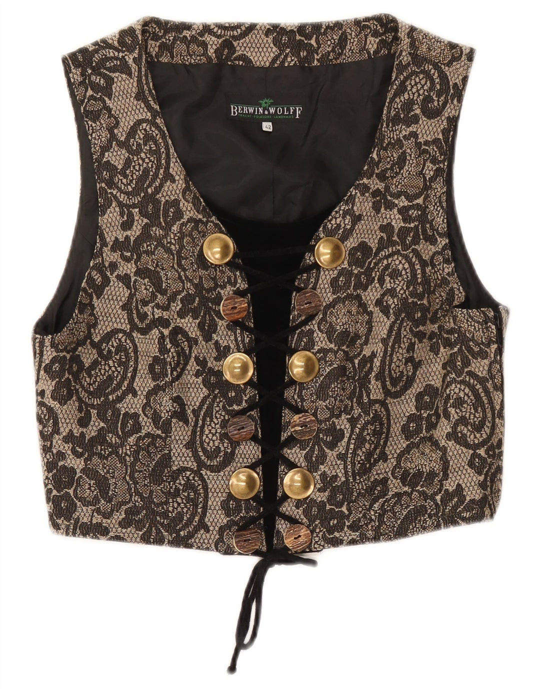 Berwin & Wolff Top espartilho feminino sem mangas IT 42 Médio Bege Floral