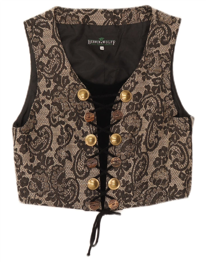 Berwin & Wolff Top espartilho feminino sem mangas IT 42 Médio Bege Floral