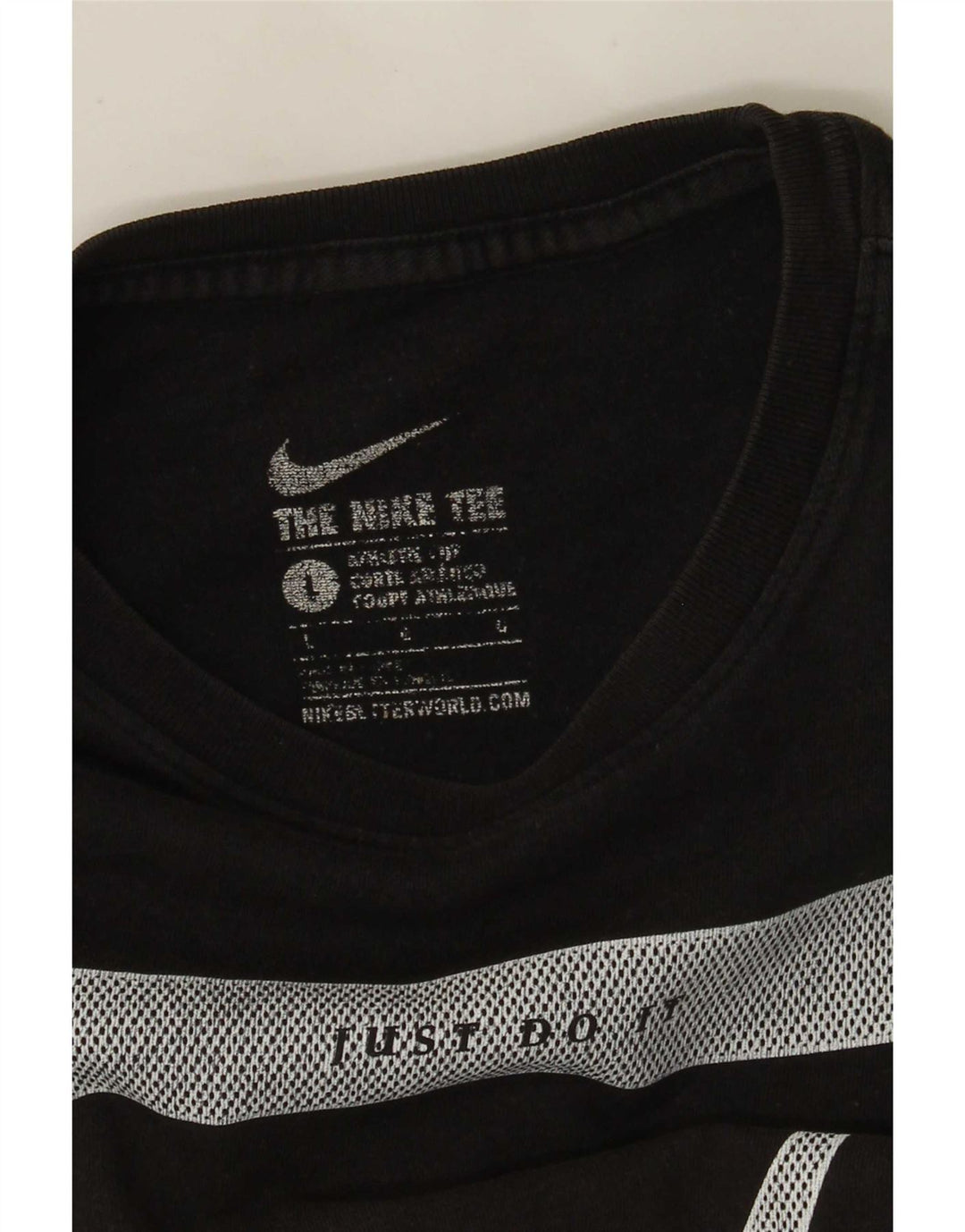 Camiseta gráfica masculina Nike grande bloco colorido preto