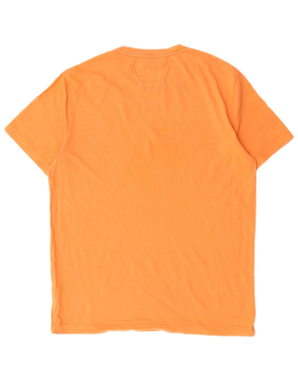 Crew Clothing Mens Camiseta Top Médio Algodão Laranja
