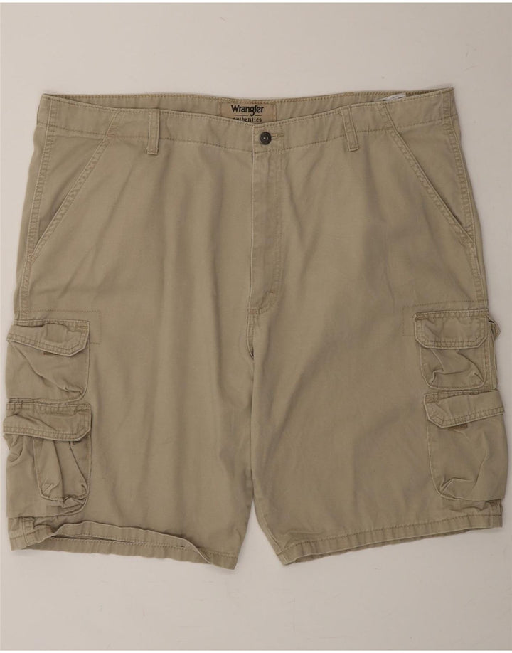 WRANGLER Mens Cargo Shorts W42 2XL Beige Cotton Vintage Wrangler and Second-Hand Wrangler from Messina Hembry 