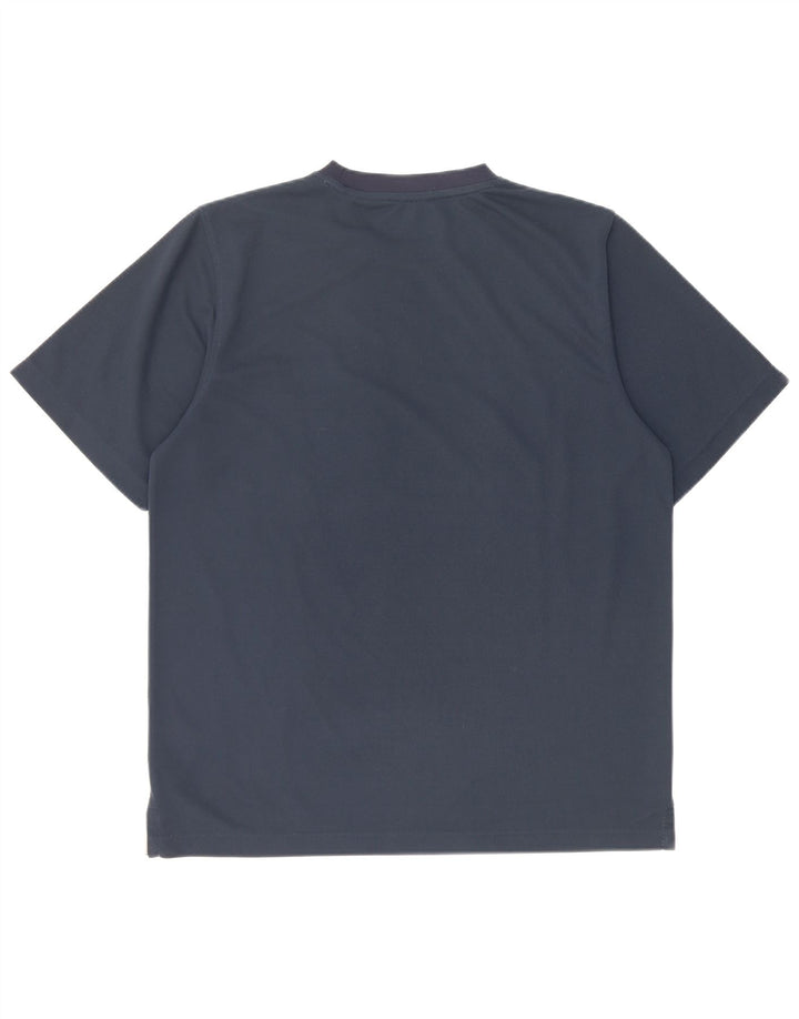 Camiseta gráfica masculina ELLESSE poliéster azul marinho médio