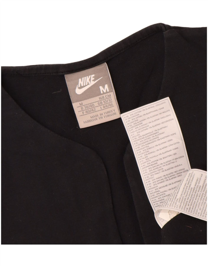 Camiseta feminina Nike UK 10/12 médio algodão preto