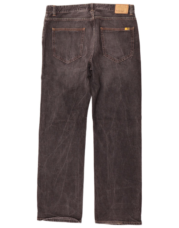 Calça jeans reta masculina Timberland W38 L35 algodão cinza