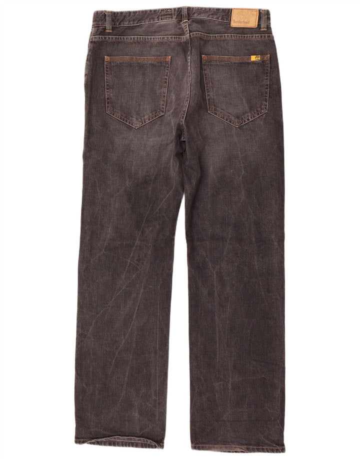 Calça jeans reta masculina Timberland W38 L35 algodão cinza