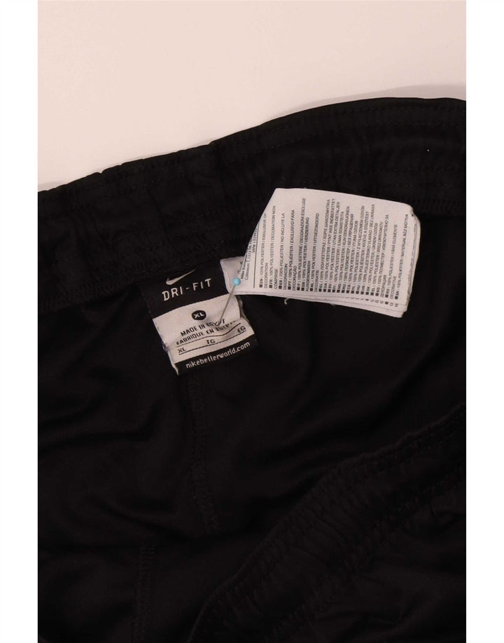 Shorts esportivos femininos Nike Dri Fit XL preto poliéster