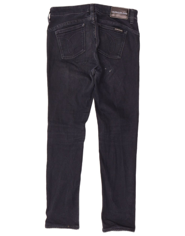 Calvin Klein Jeans Slim Feminino W28 L28 Azul Marinho Algodão