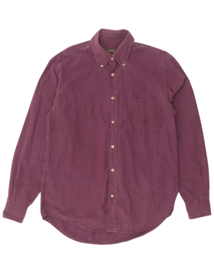 Camisa masculina Henry Cottons tamanho 41 algodão roxo médio