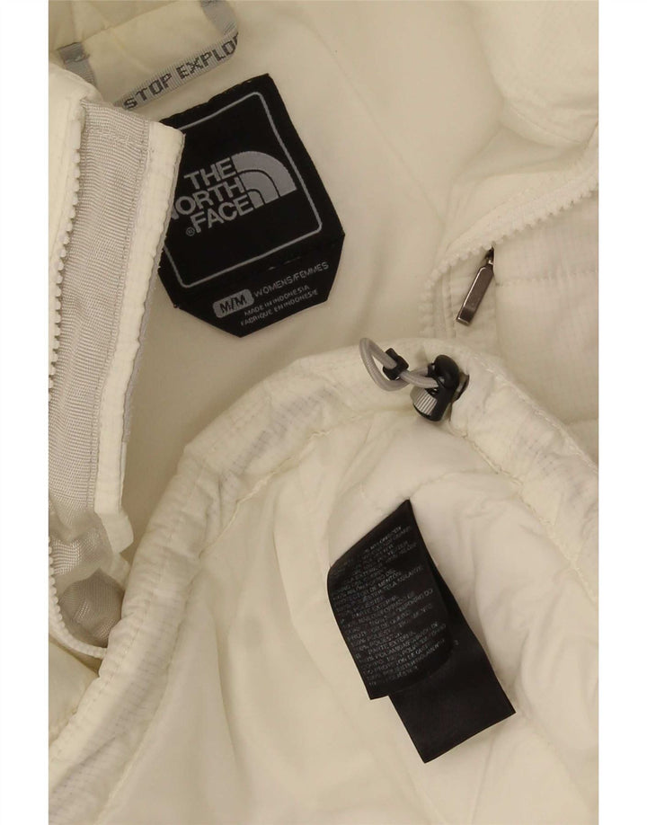 Colete acolchoado feminino The North Face UK 14 poliéster branco médio