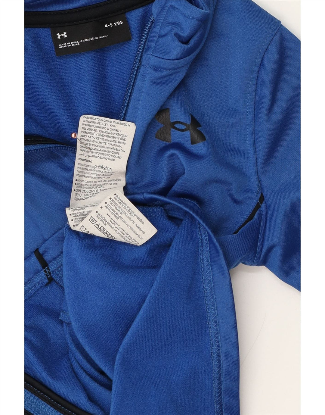 Jaqueta Under Armour Boys Treino Top 4-5 Anos Azul Poliéster