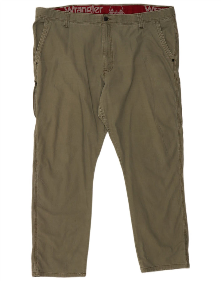 Calça cargo reta masculina WRANGLER W44 L30 algodão cáqui