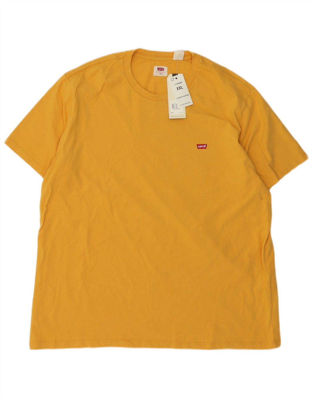 Camiseta masculina Levi's Top 2XL algodão amarelo