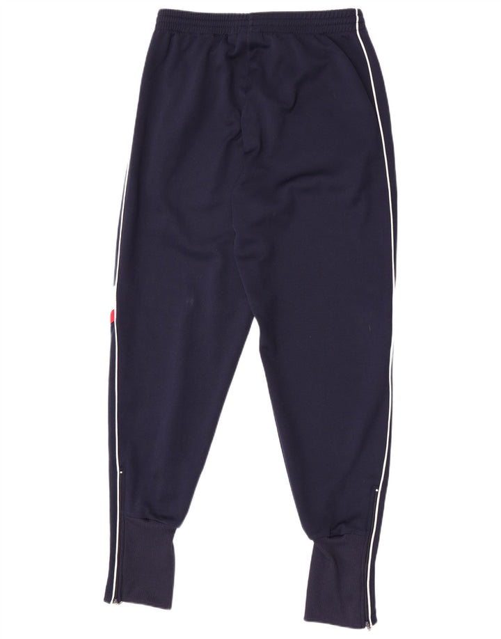 Calça de treino masculina Diadora Joggers grande poliéster azul marinho