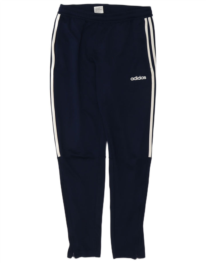 Calça de treino masculina Adidas médio azul marinho poliéster