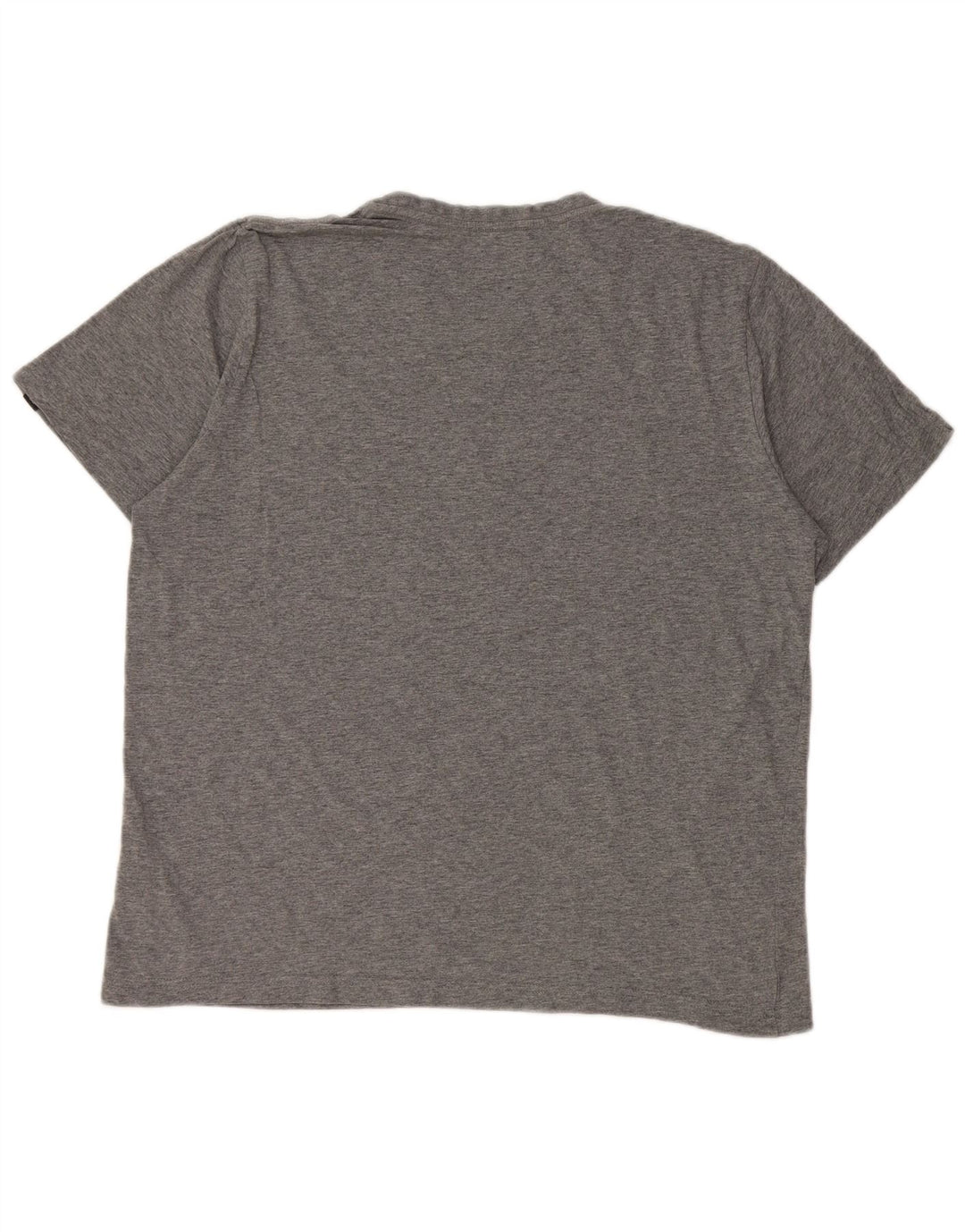 Camiseta masculina Puma Graphic Top grande algodão manchado cinza