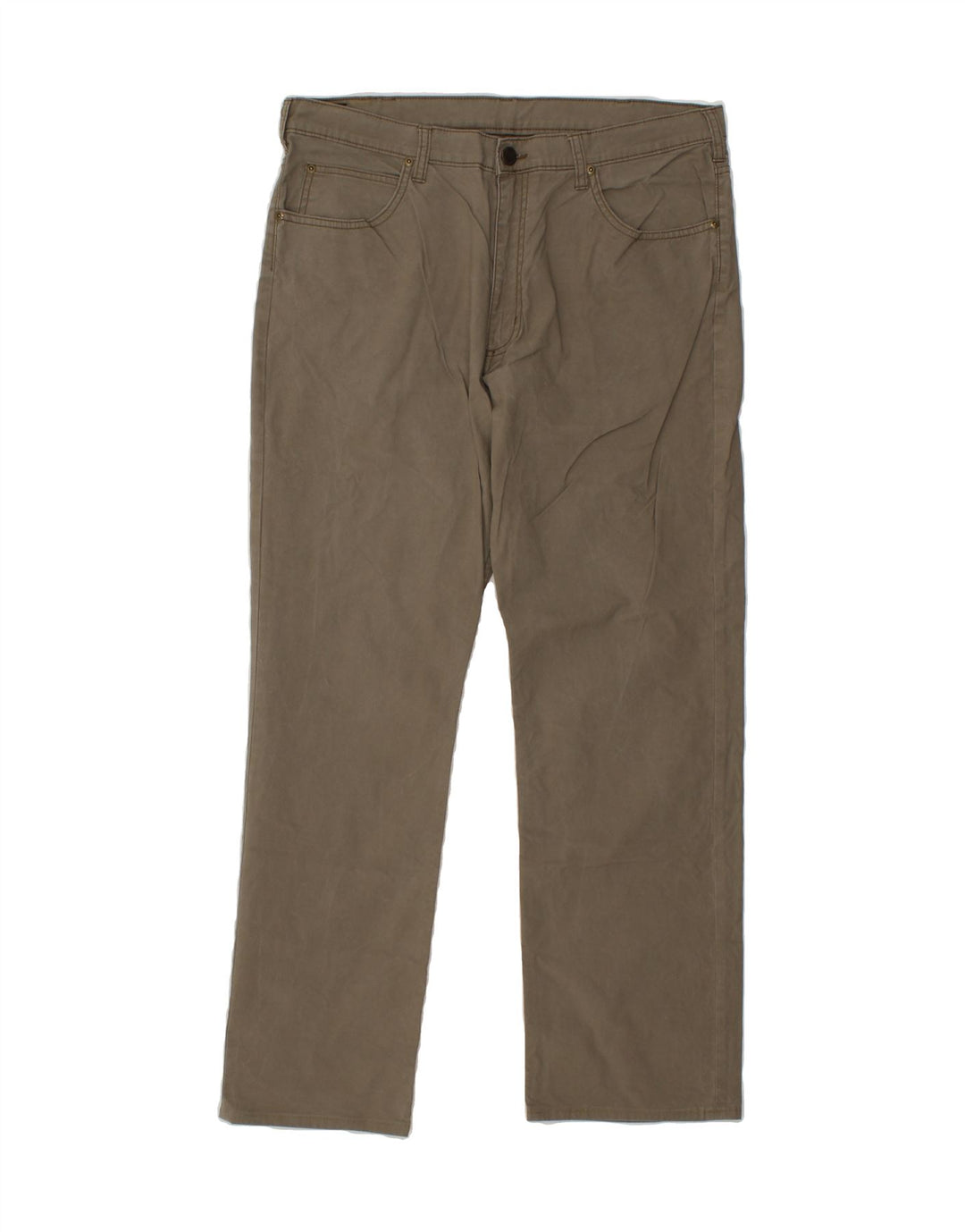 LEE Mens Brooklyn Straight Casual Trousers W34 L29 Brown Cotton Vintage Lee and Second-Hand Lee from Messina Hembry 