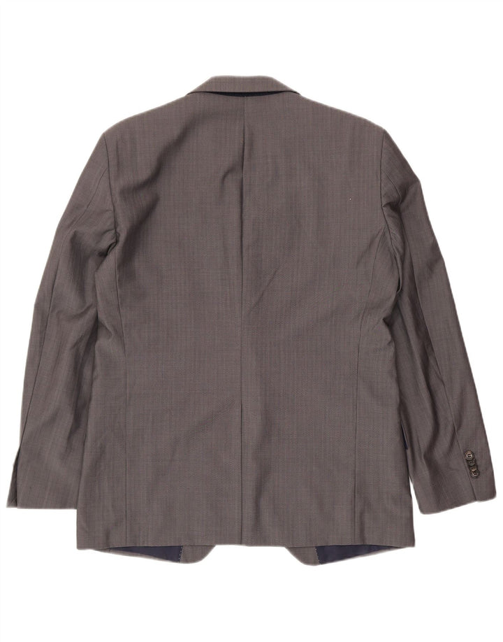 Jaqueta blazer masculina TOMMY HILFIGER sob medida de 2 botões Reino Unido 38 cinza médio