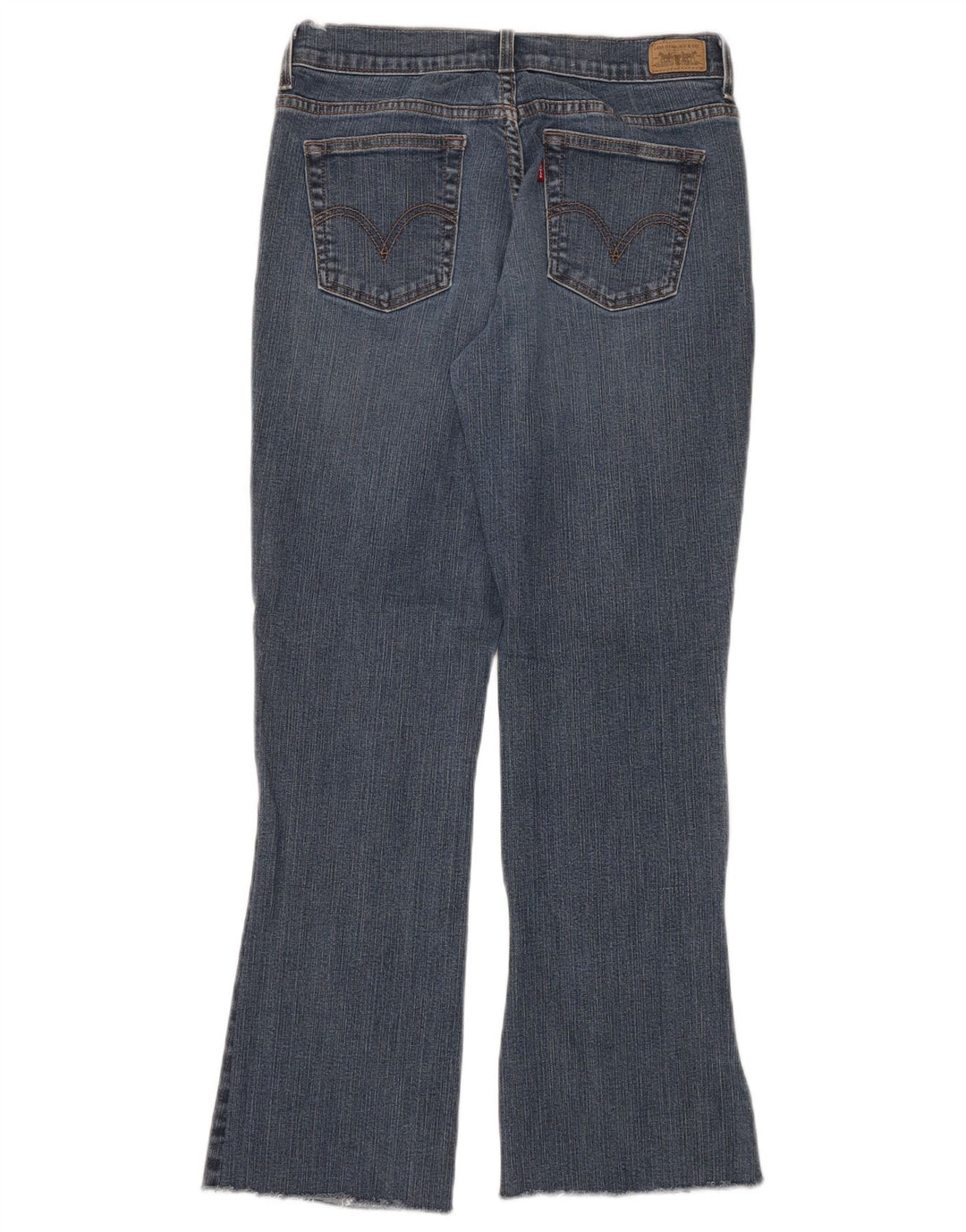 Calça jeans feminina Levi's 515 Bootcut US 8 médio W28 L30 azul algodão