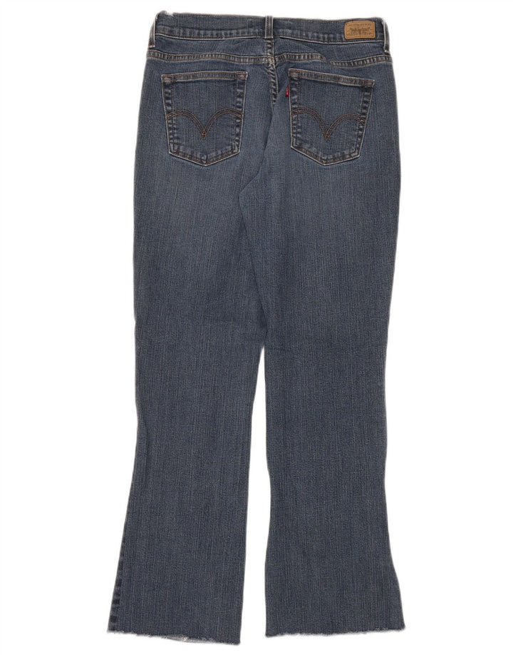 Calça jeans feminina Levi's 515 Bootcut US 8 médio W28 L30 azul algodão