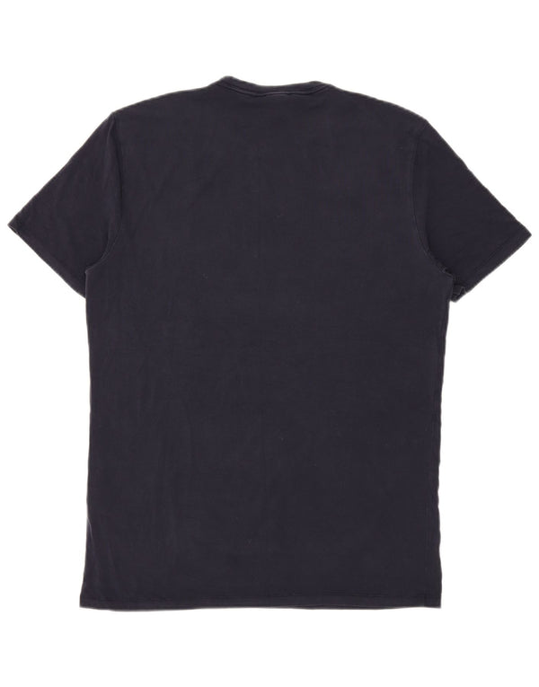 Camiseta masculina Reiss Top grande Lyocell azul marinho