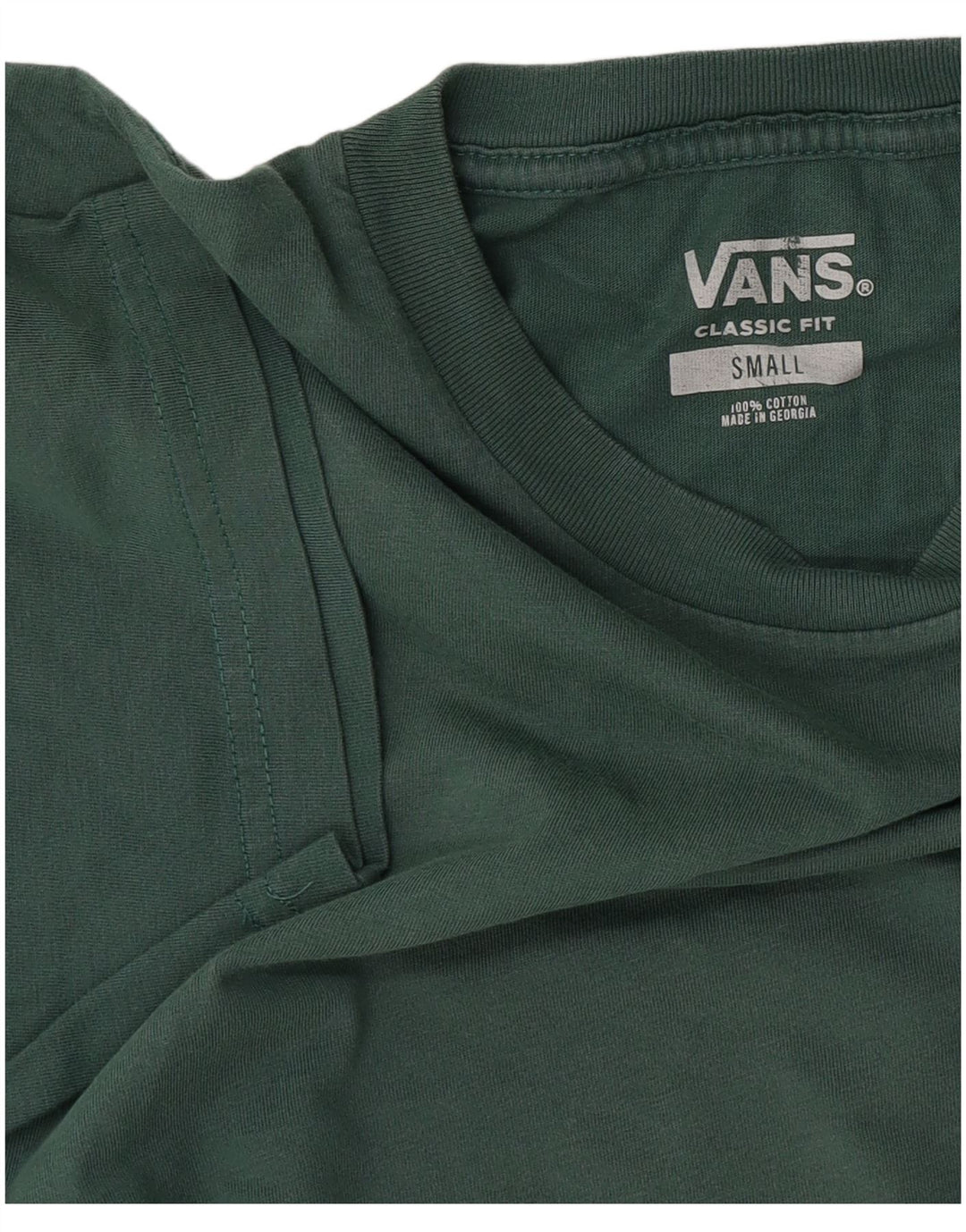Camiseta Vans Masculina Classic Fit Top Pequeno Algodão Verde