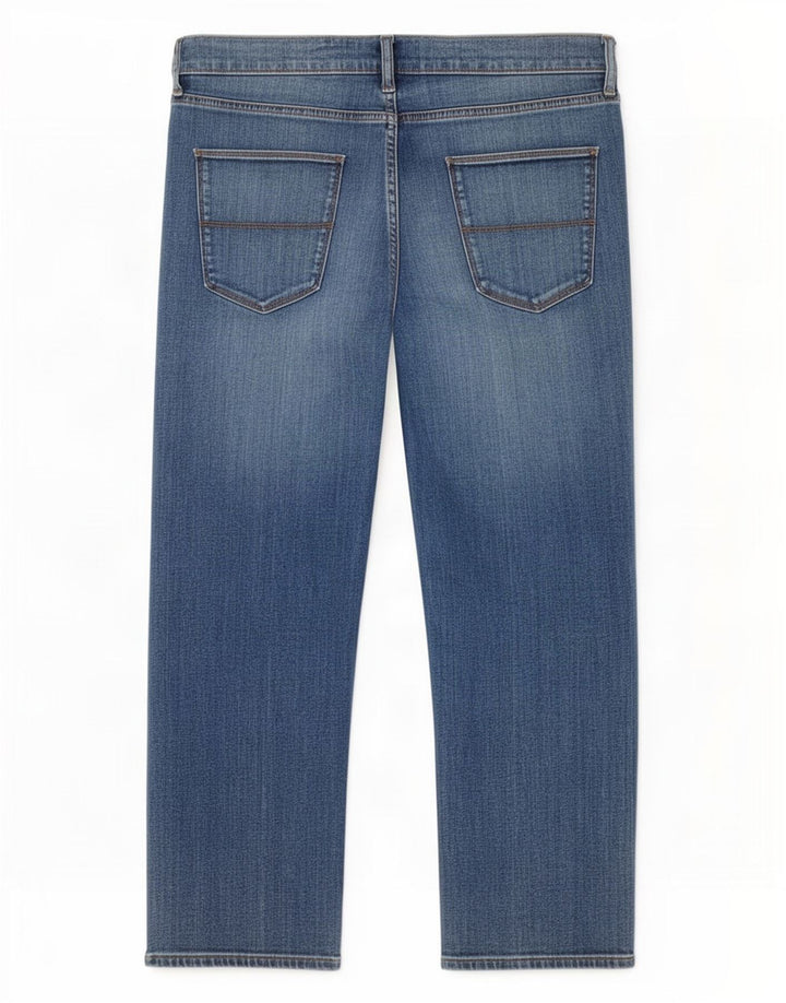 Jeans retos masculinos Marks & Spencer W34 L27 algodão azul
