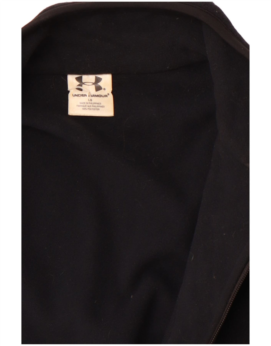 Jaqueta de lã feminina UNDER ARMOUR UK 16 grande poliéster preto