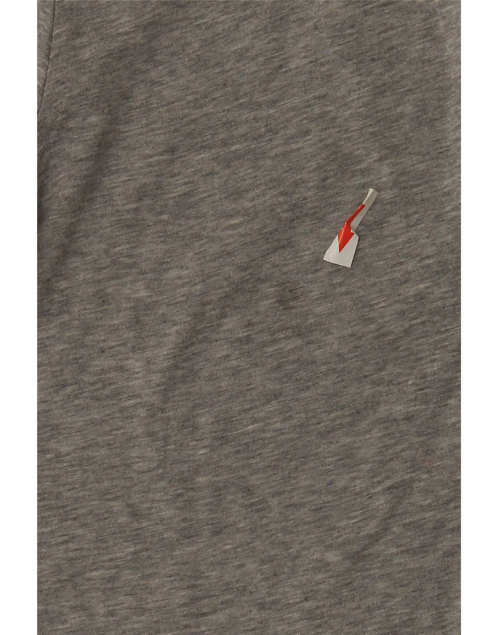 Camisa masculina Reiss algodão cinza médio