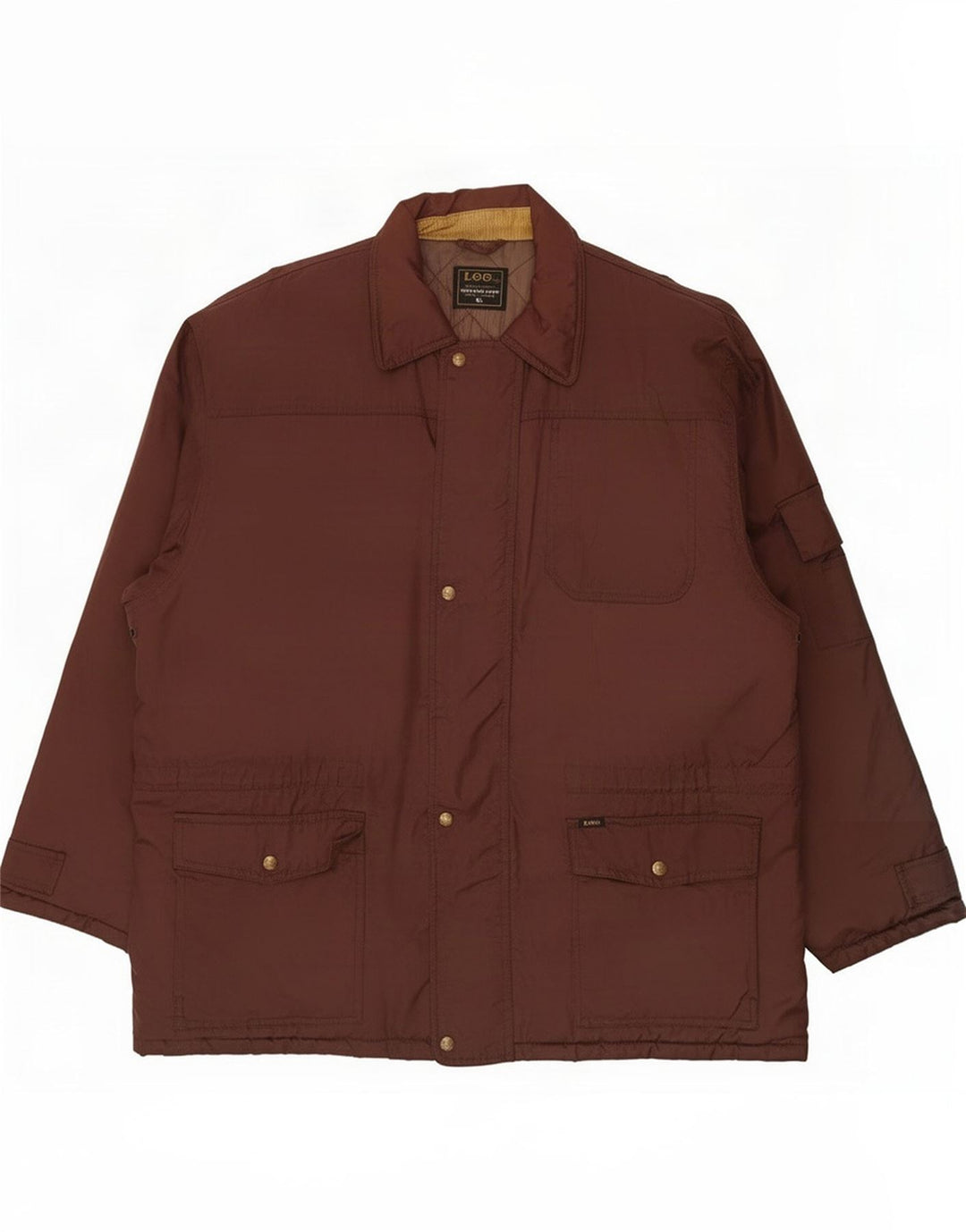 Jaqueta acolchoada masculina Lee UK 42 XL marrom nylon