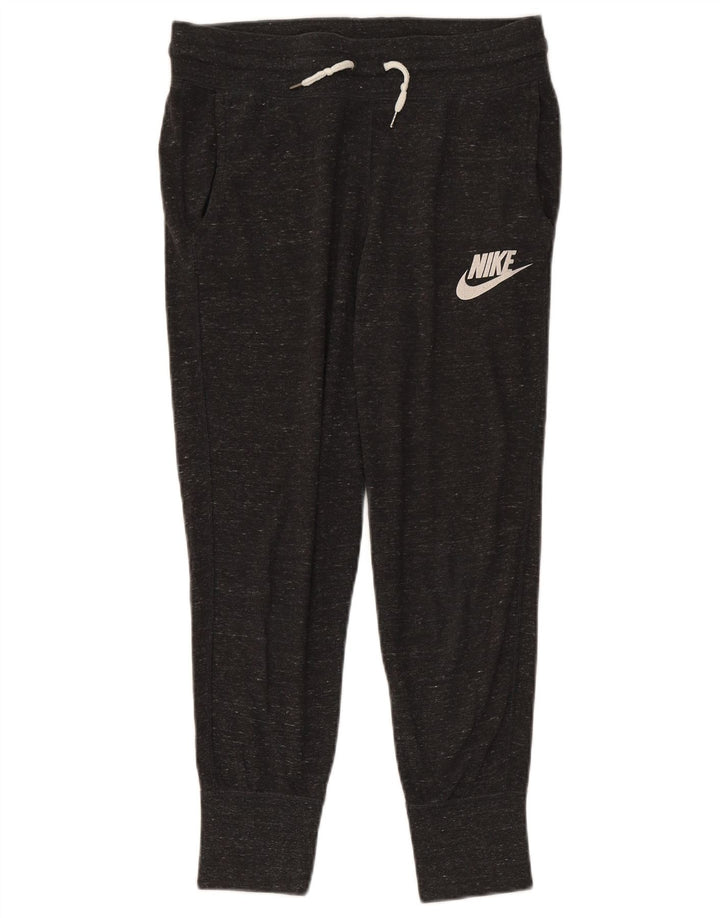 Calça de treino feminina Nike Joggers UK 14 cinza médio manchado de algodão