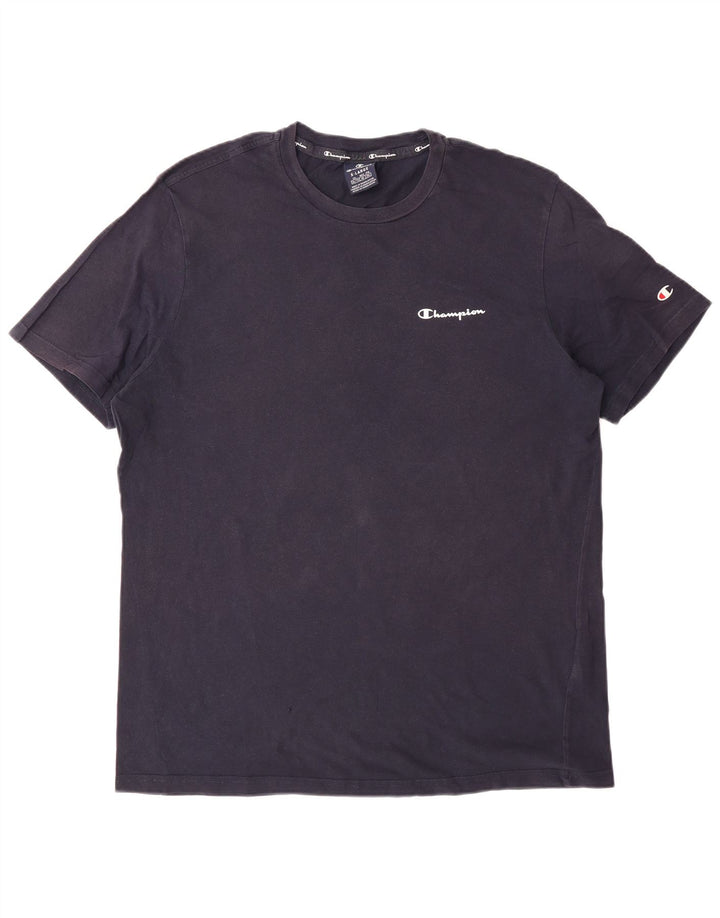 Camiseta masculina CHAMPION Top XL algodão azul marinho