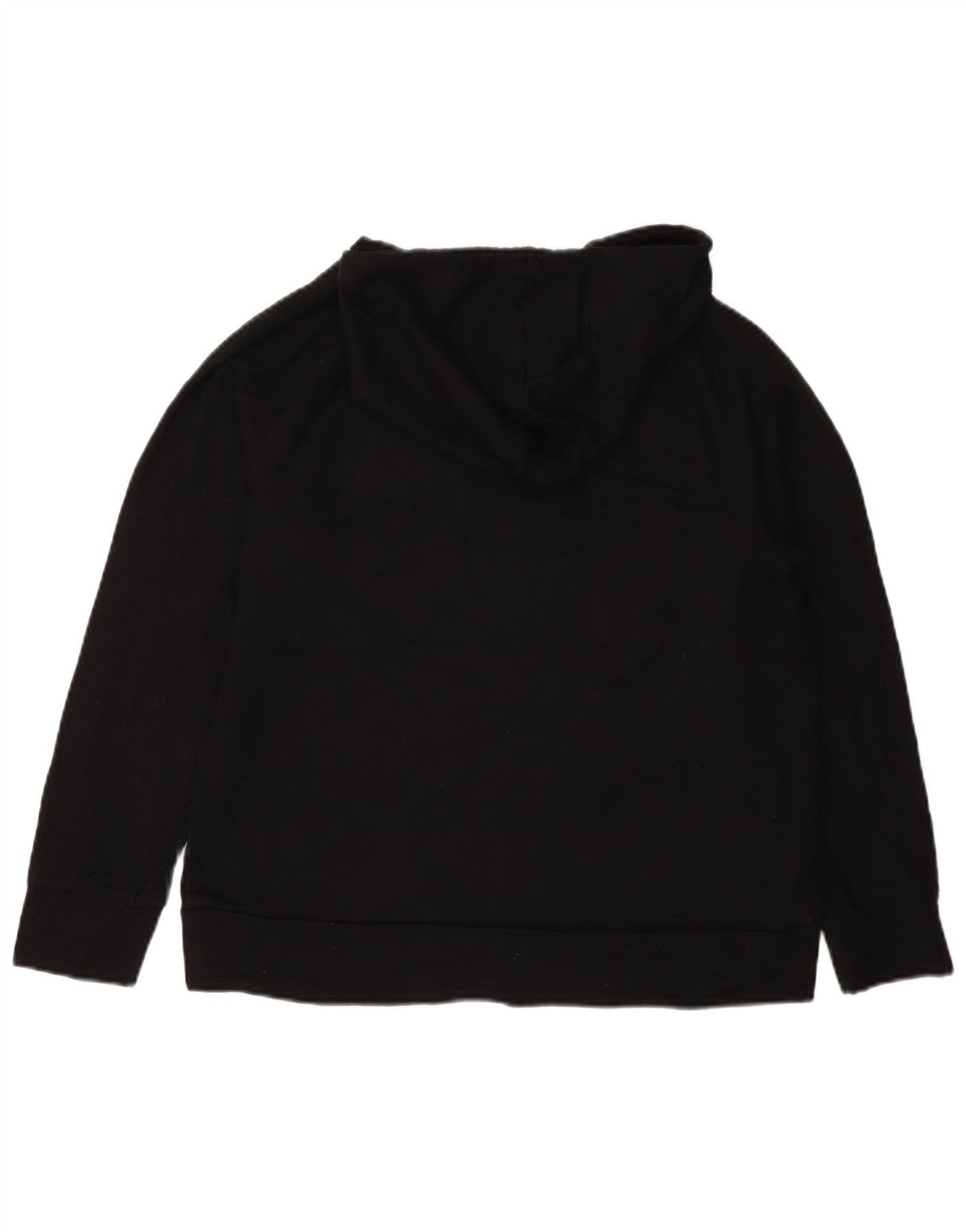 Jumper feminino Eddie Bauer com capuz e ajuste solto Reino Unido 14 poliéster preto médio