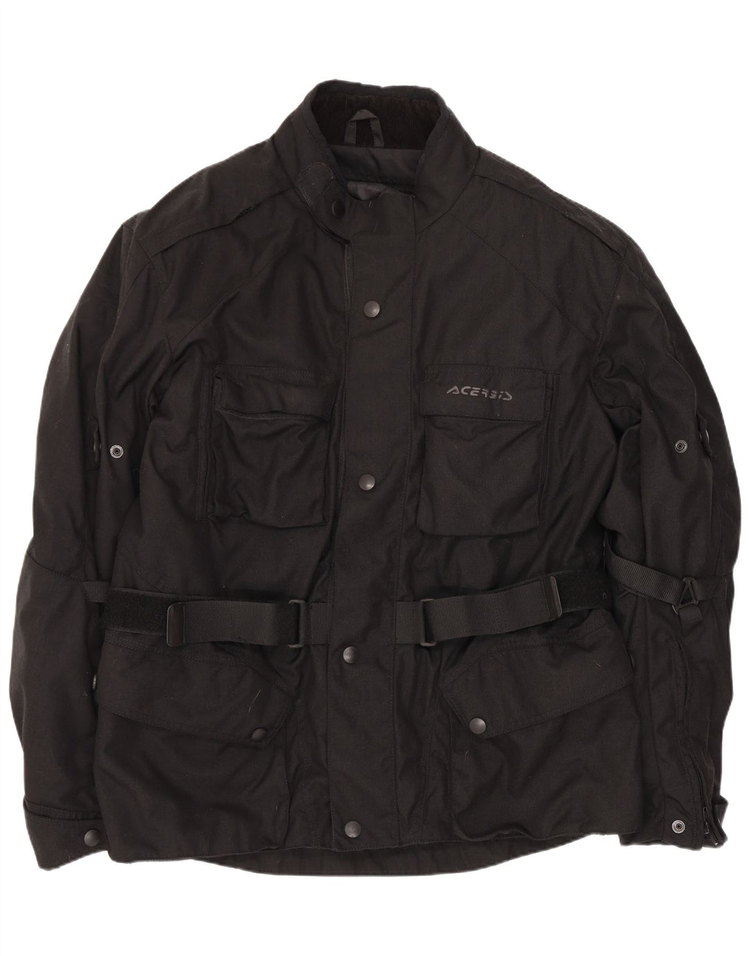 Jaqueta masculina Acerbis Motorstyle Graphic Racer UK 44 2XL preta poliamida