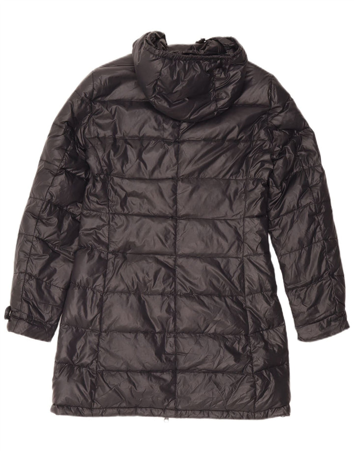 Casaco acolchoado com capuz feminino Ellesse UK 10 pequeno azul marinho nylon