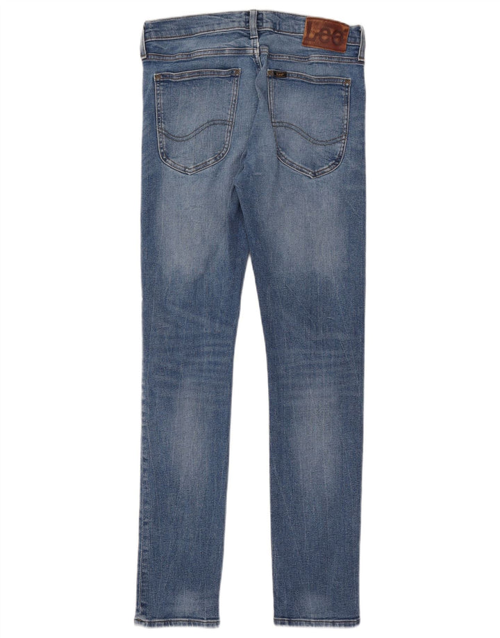 Lee Womens Luke Slim Jeans W31 L32 Azul Algodão
