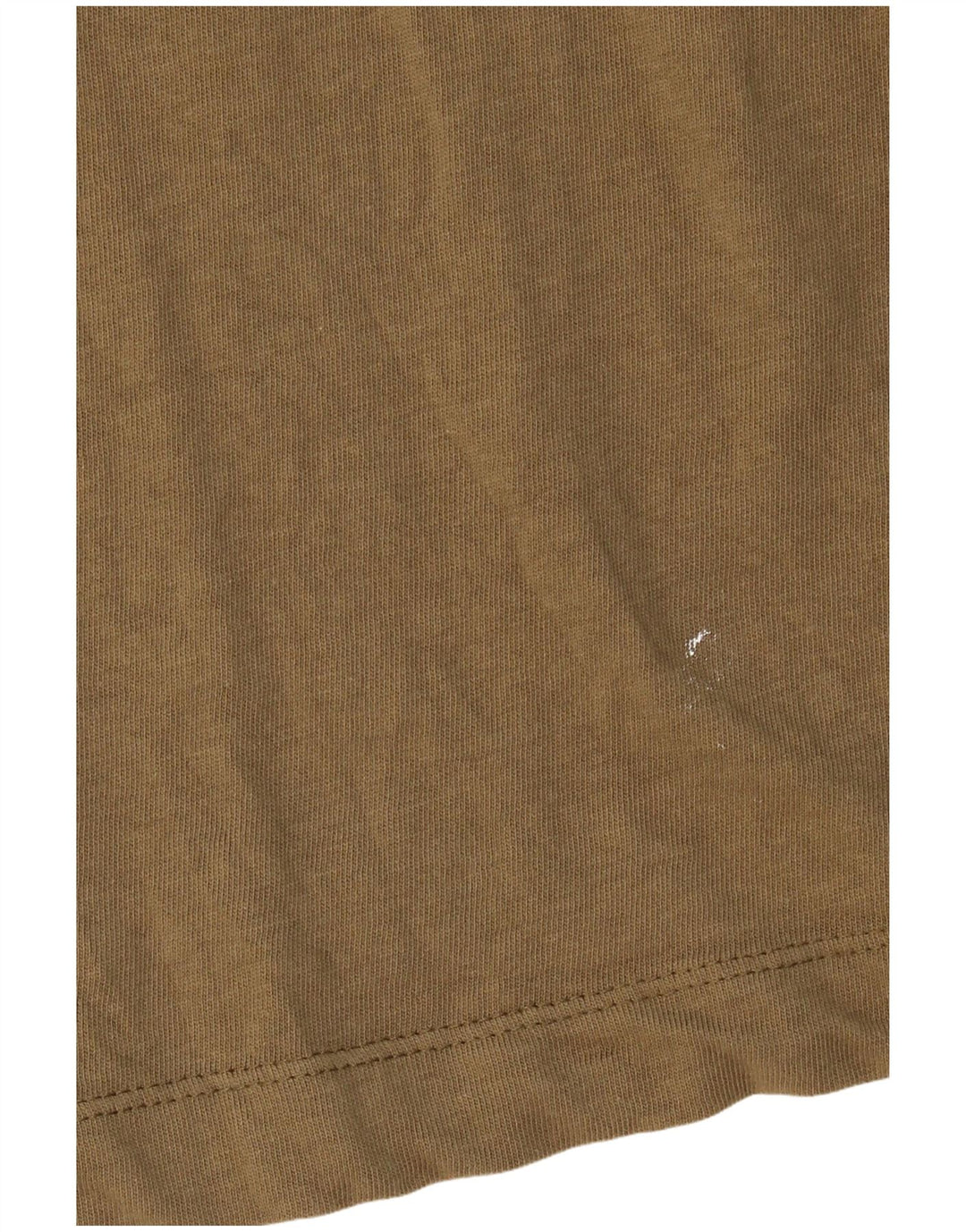 Camiseta masculina ZARA Top grande de algodão cáqui