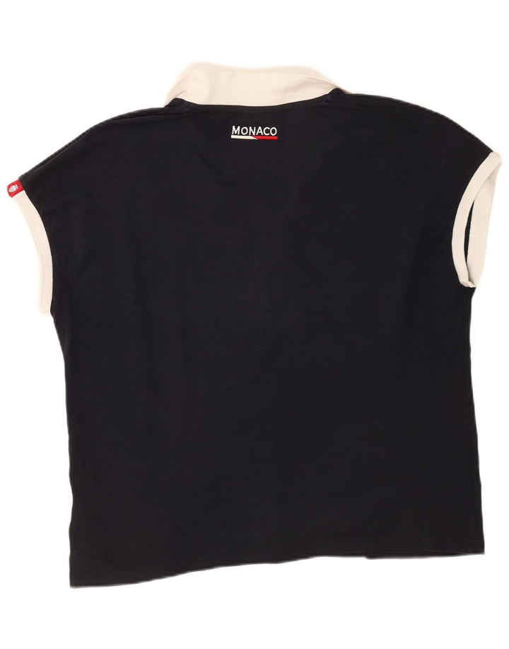Camisa polo feminina KAPPA grande tamanho UK 16 grande azul marinho