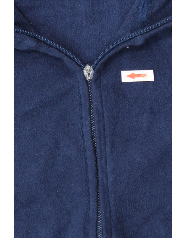 Jaqueta de lã feminina Marks & Spencer UK 14 poliéster azul marinho médio