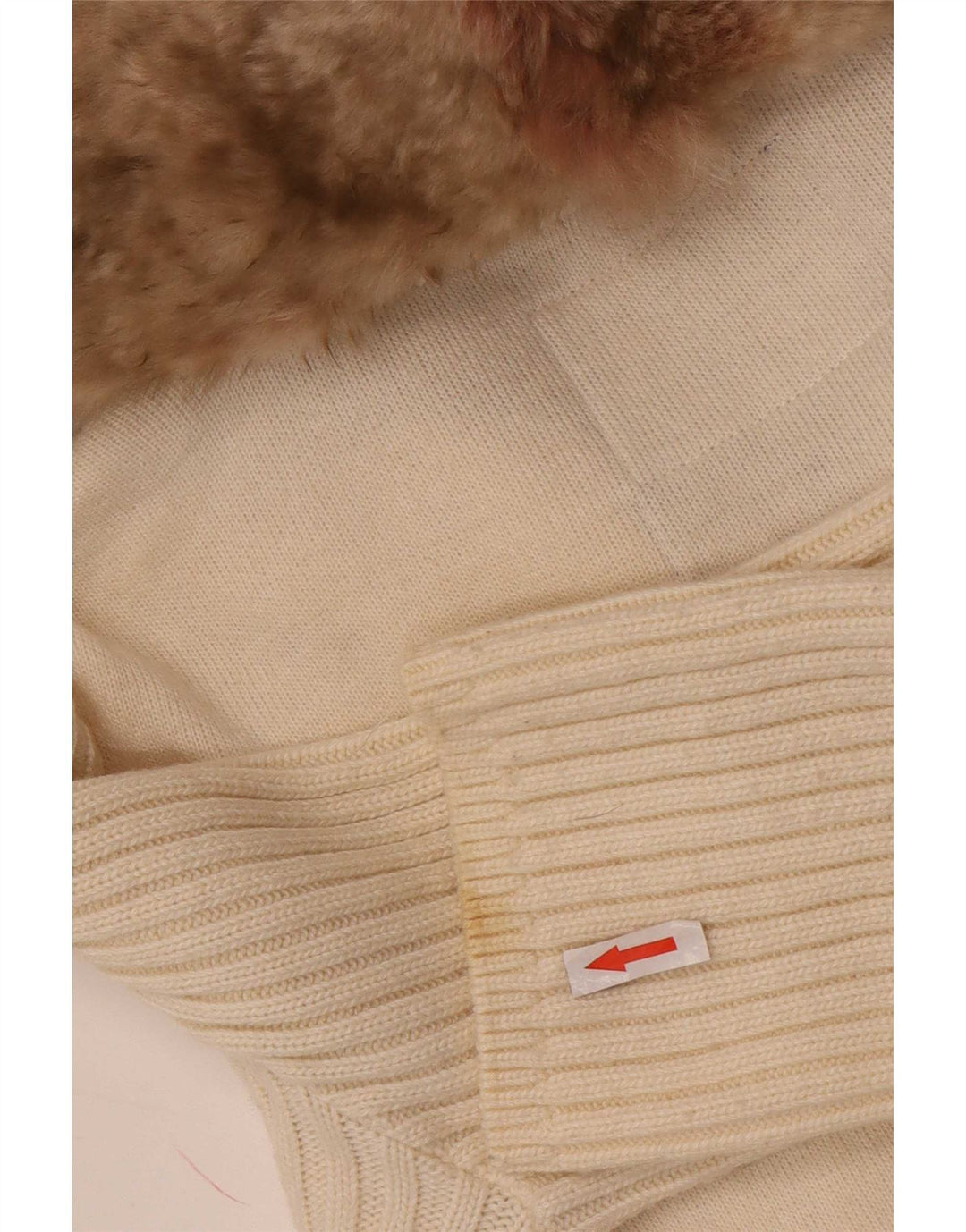 Suéter cardigã feminino Woolrich Reino Unido 10 pequeno algodão branco