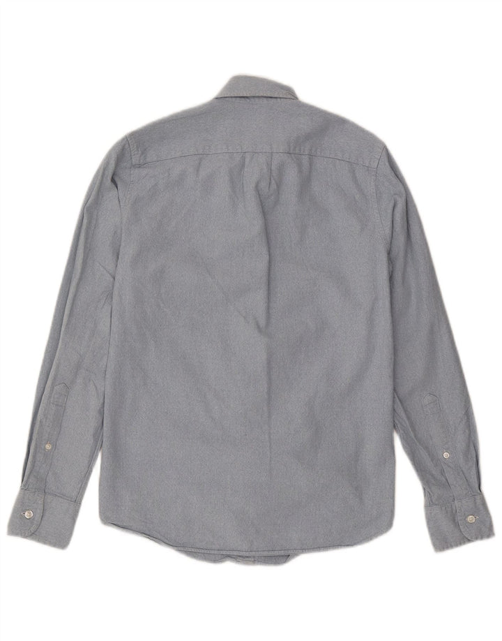 J. CREW Camisa masculina Slim Fit XS Azul Algodão
